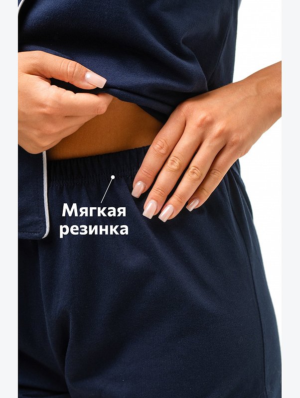 Женская хлопковая пижама с шортами Happyfox