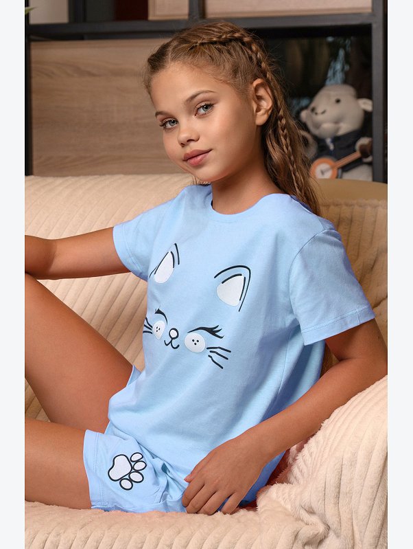 Хлопковая пижама для девочки Happyfox