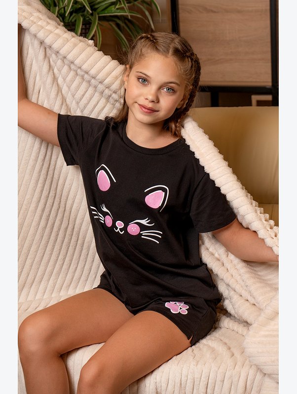 Хлопковая пижама для девочки Happyfox
