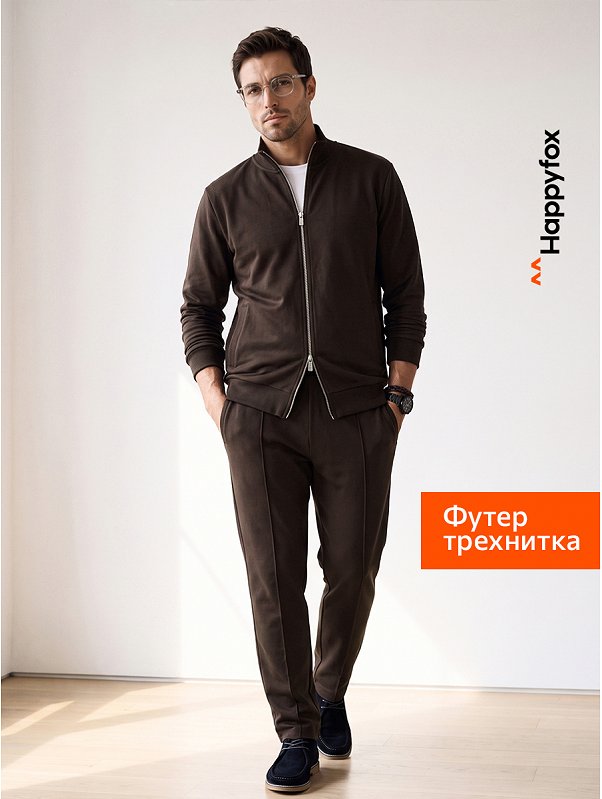 Мужской костюм из футера трехнитки Happyfox