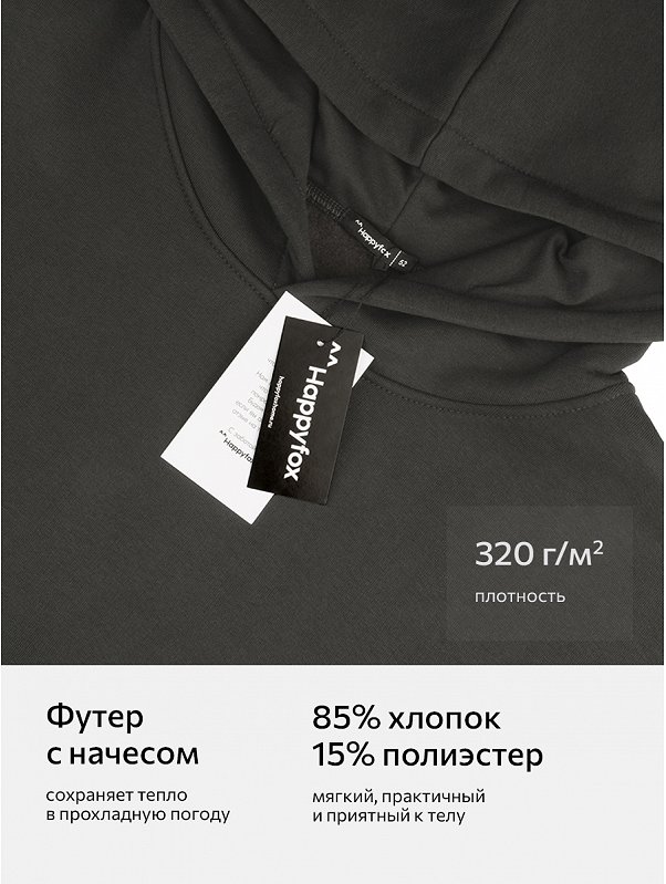 Мужской спортивный костюм из футера трехнитки с начесом Happyfox