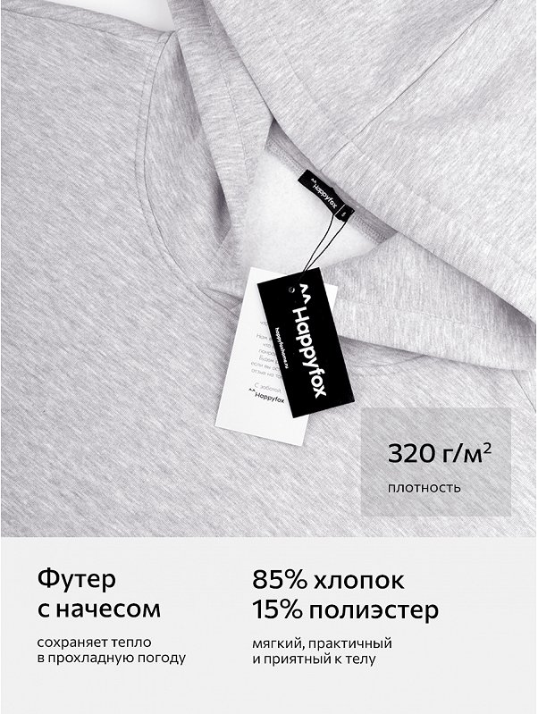 Мужской спортивный костюм из футера трехнитки с начесом Happyfox