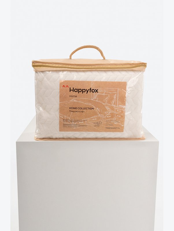 Плед из велсофта Happy Fox Home