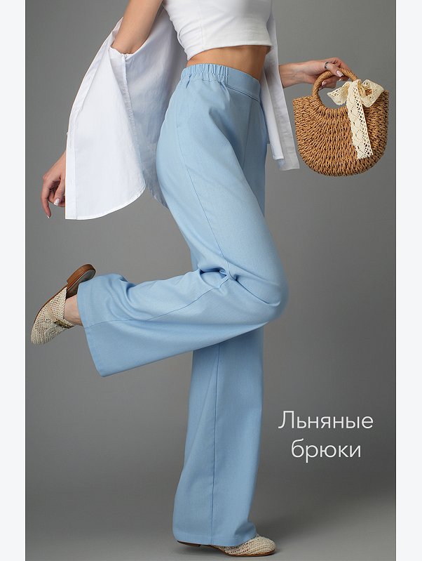 Женские льняные брюки Happyfox