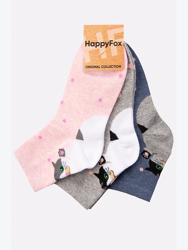 Женские носки 3 пары Happyfox