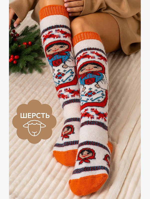 Женские шерстяные гольфы Happyfox