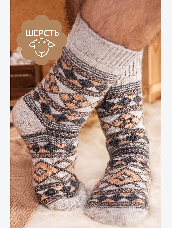 Мужские шерстяные носки Happyfox