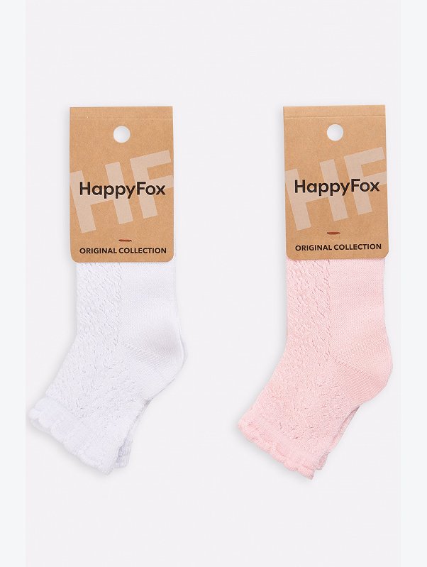 Носки для девочки ажурные 2 пары Happyfox