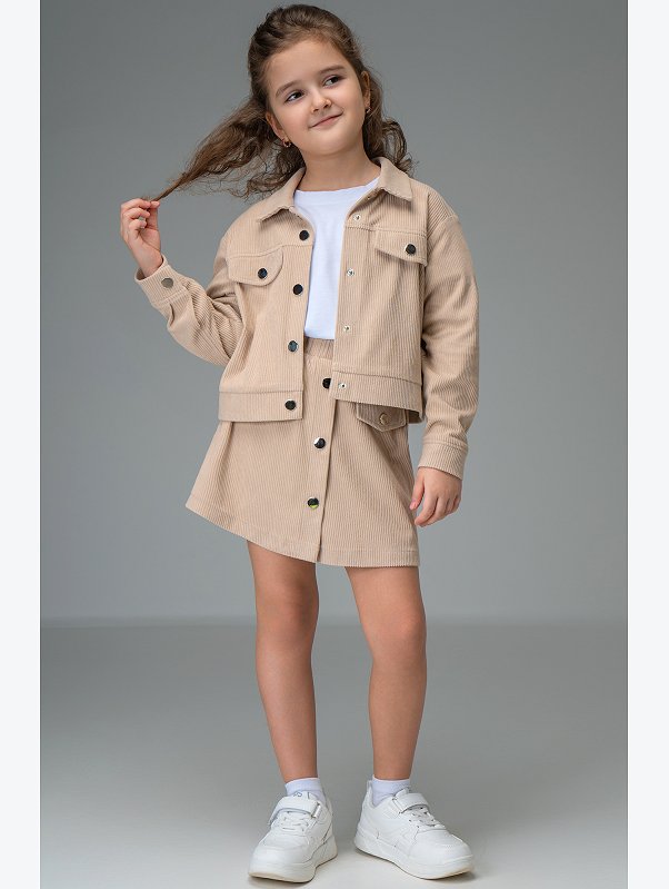 Вельветовый костюм для девочки Happyfox