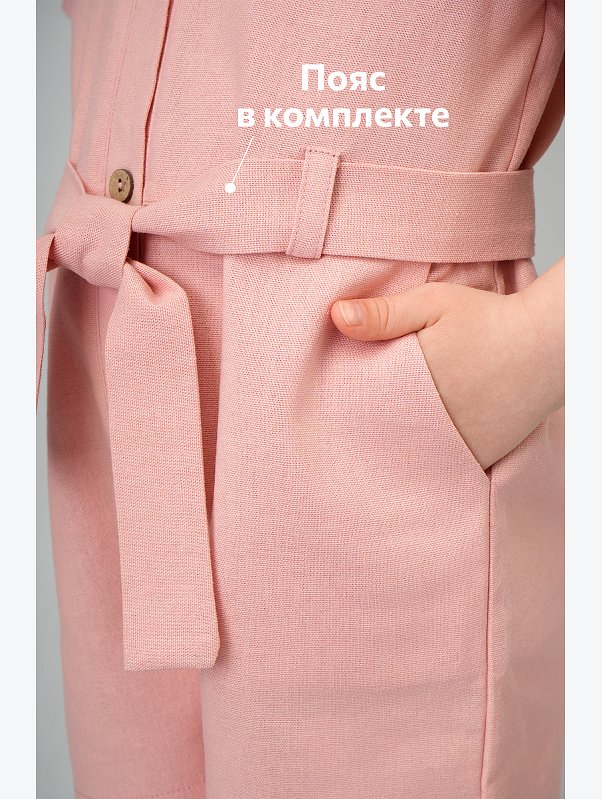 Льняной комбинезон для девочки Happyfox