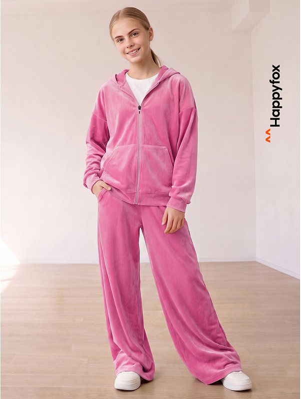 Велюровый костюм для девочки Happyfox