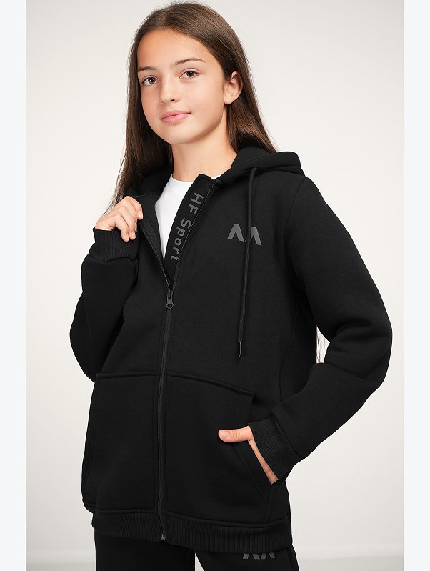 Теплый детский костюм из футера трехнитки с начесом Happyfox
