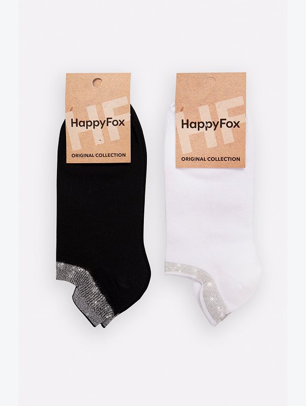 Набор женских носков с люрексом 2 пары Happyfox
