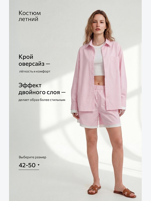 Хлопковый женский комплект Happyfox