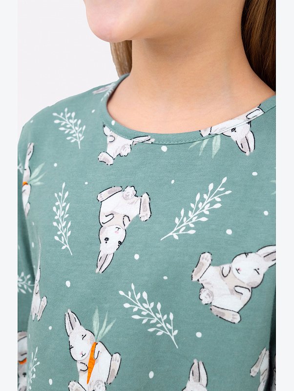 Хлопковое платье для девочки Happyfox