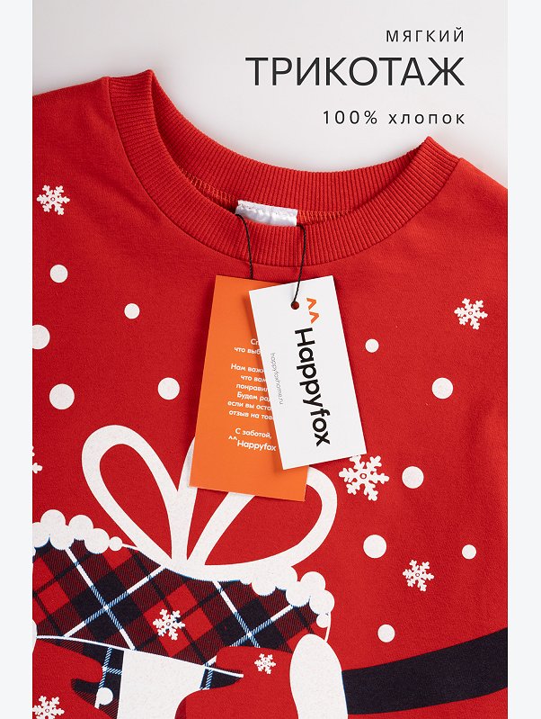 Детская новогодняя пижама Happyfox