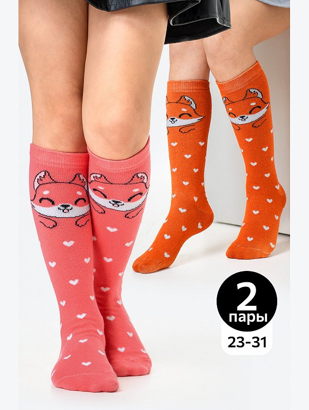 Гольфы для девочки 2 пары Happyfox