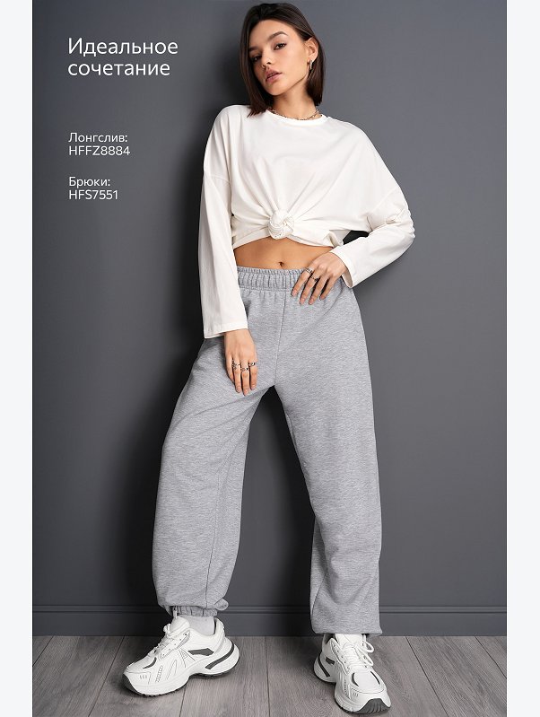 Женские брюки из футера Happyfox