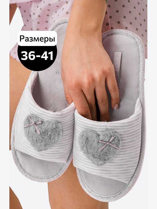 Женские открытые тапочки Happy Fox Home
