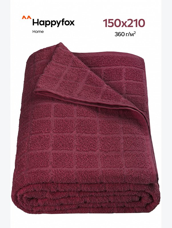 Махровая простыня 150Х210 Happy Fox Home