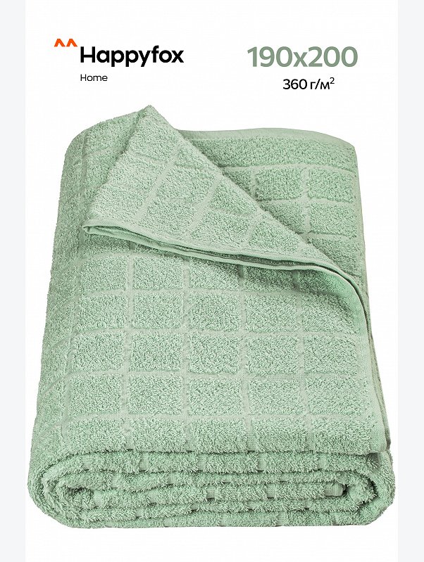 Простыня махровая 190Х200 Happy Fox Home