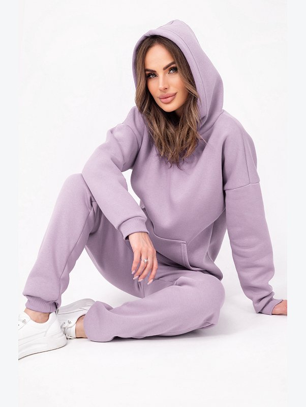 Теплый женский костюм из футера с начесом Happyfox