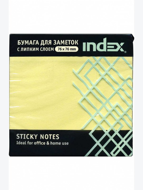 Бумага для заметок с липким слоем 100 л. INDEX