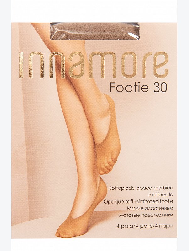 Матовые эластичные матовые подследники 4 пары Innamore