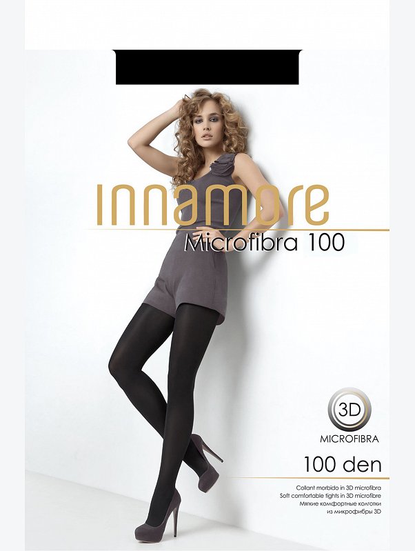 Женские мягкие комфортные колготки из микрофибры 100 Innamore