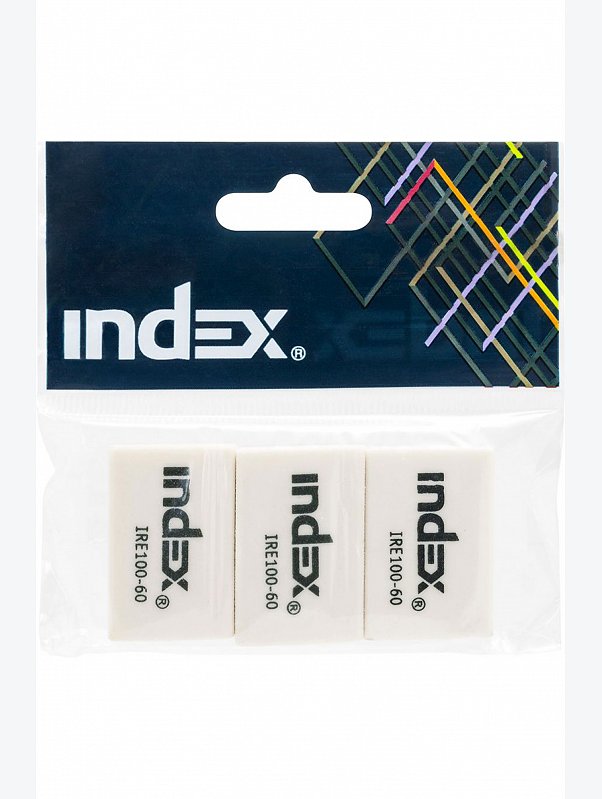 Набор ластиков 3 шт. INDEX