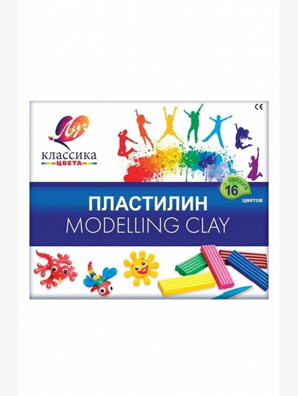 Пластилин 16 цв. Луч