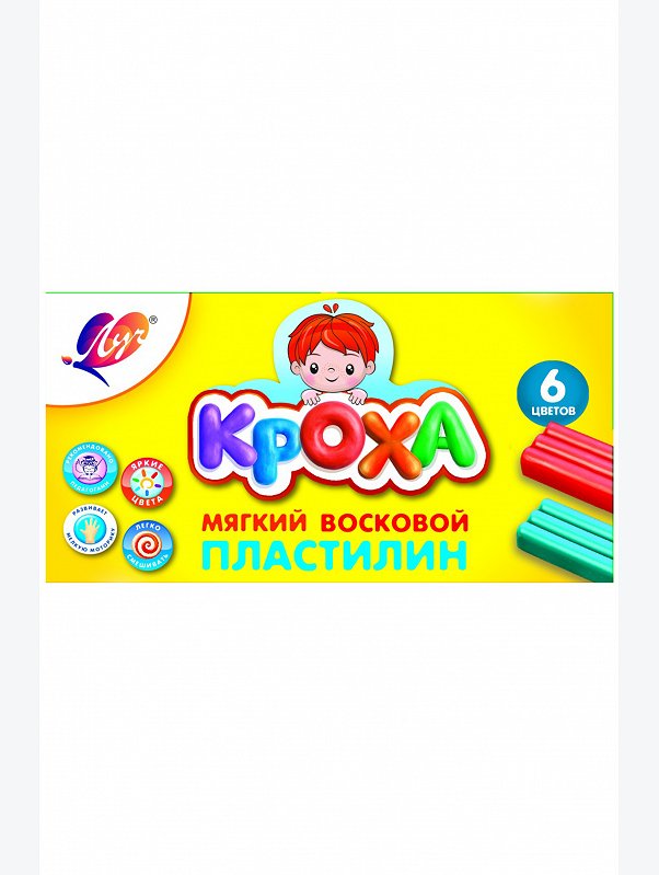 Пластилин 6 цв. Луч
