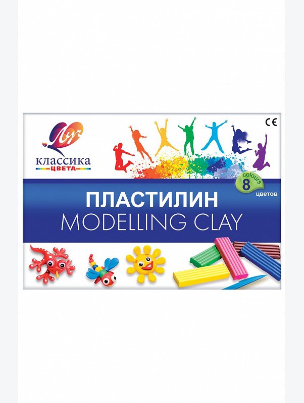Пластилин 8 цв. Луч