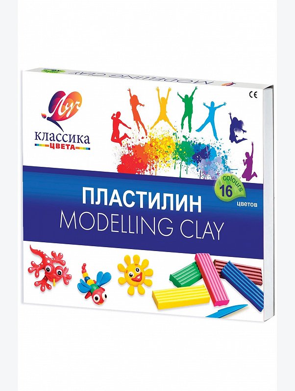 Пластилин 16 цв. Луч