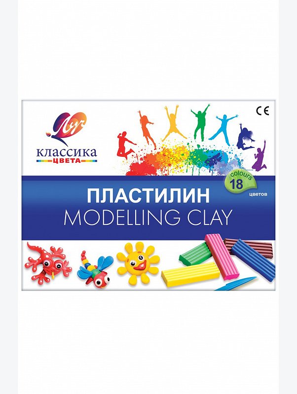 Пластилин 18 цв. Луч