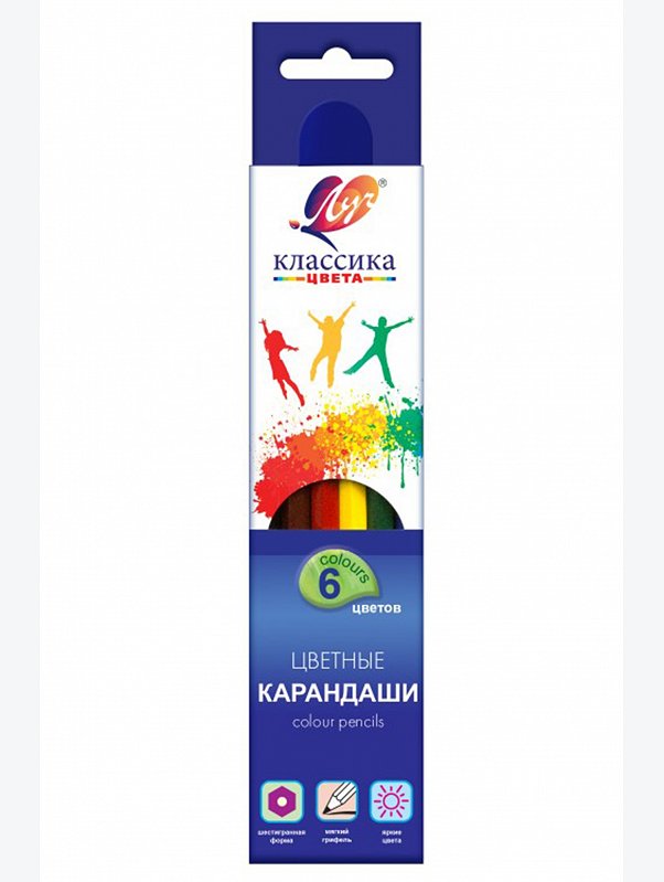 Карандаши цветные 6 цв. Луч