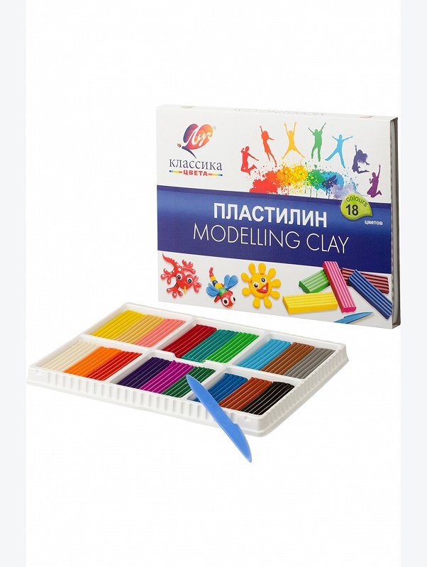 Пластилин 18 цв. Луч