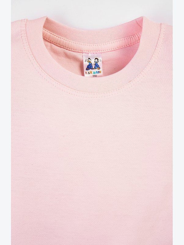Розовая футболка детская K&R BABY