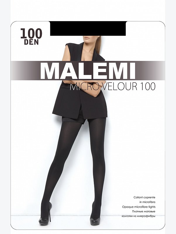 Женские теплые эластичные колготки 100 ден Malemi