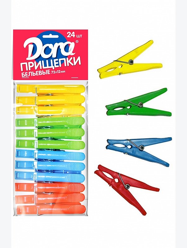 Прищепки 24шт Dora