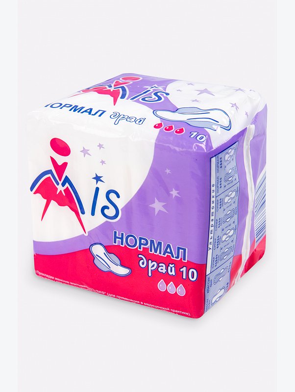 Прокладки гигиенические Нормал Драй 10 шт. MIS