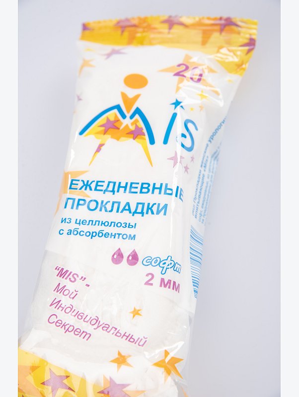 Прокладки ежедневные с абсорбентом Софт 20 шт. MIS