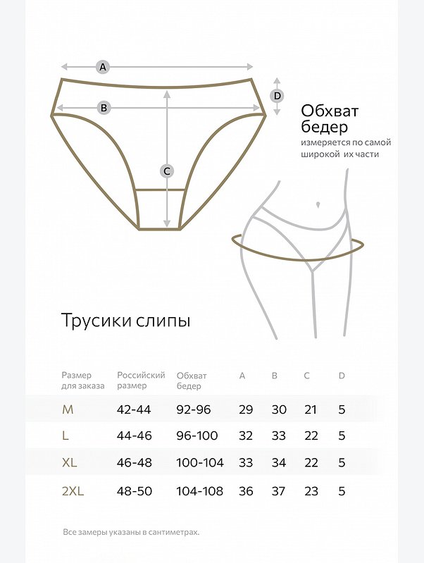 Женские трусы-слипы 5 шт. Nicoletta