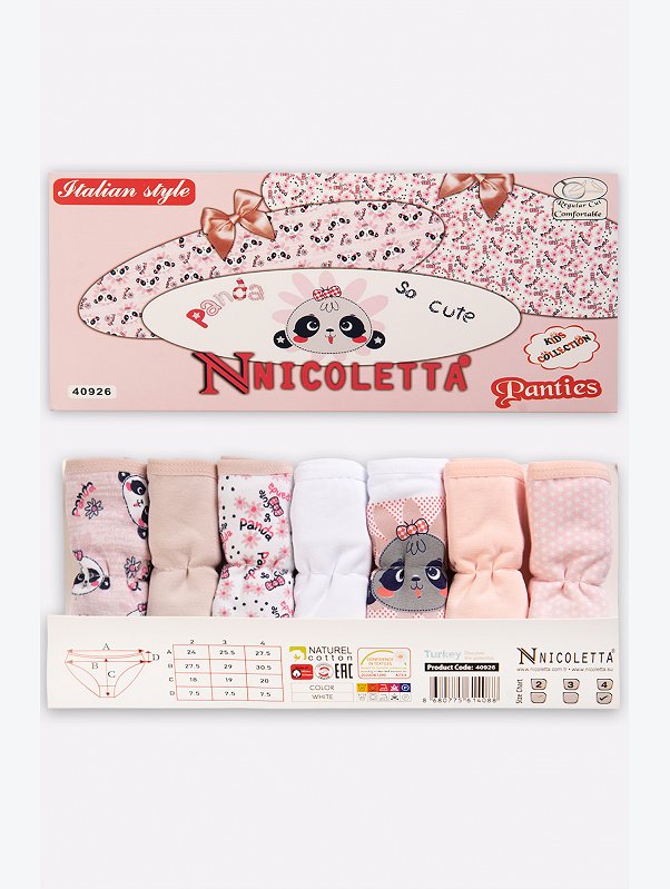 Трусы для девочки 7шт. Nicoletta