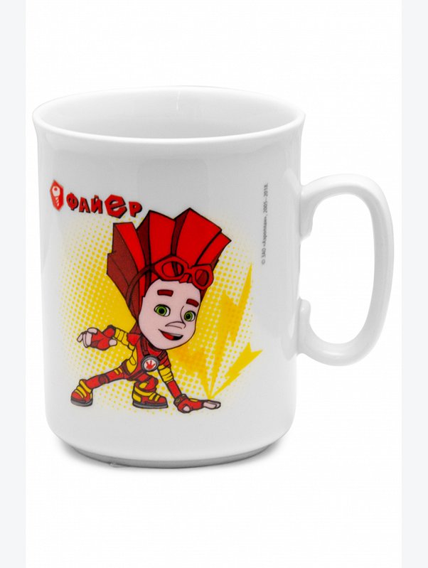 Детская кружка Фиксики с изображением Файера Фиксики