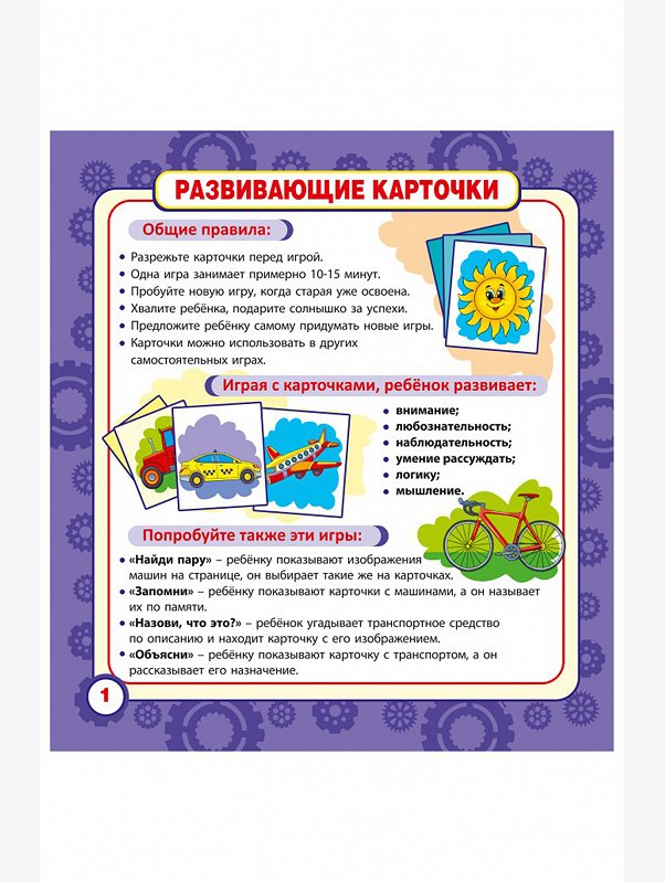 Развивающая книга с карточками 12 стр. ND Play