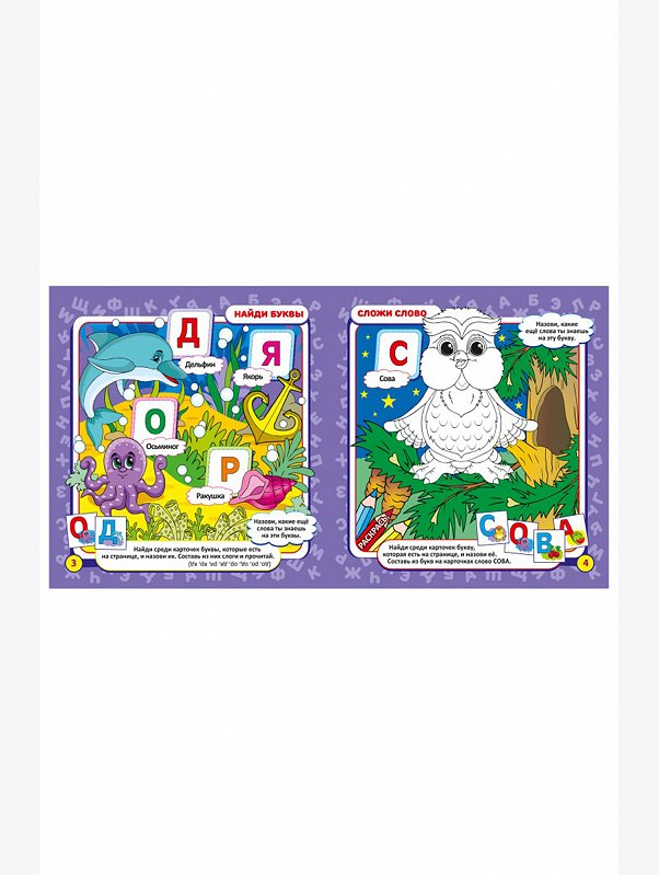 Развивающая книга с карточками 12 стр. ND Play