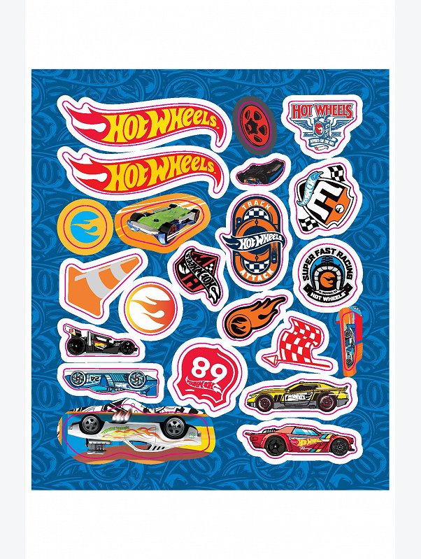 Альбом для творчества с наклейками 13 стр. Hot wheels