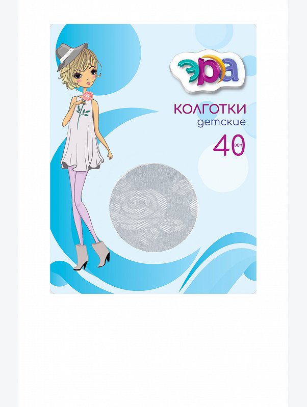 Капроновые колготки для девочки с рисунком 40 Den Эра