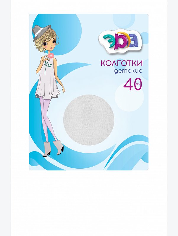 Капроновые колготки для девочки с узором 40 Den Эра